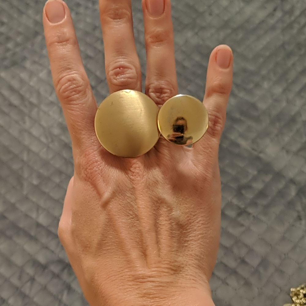 💙Circle double ring - Picture 3 of 4